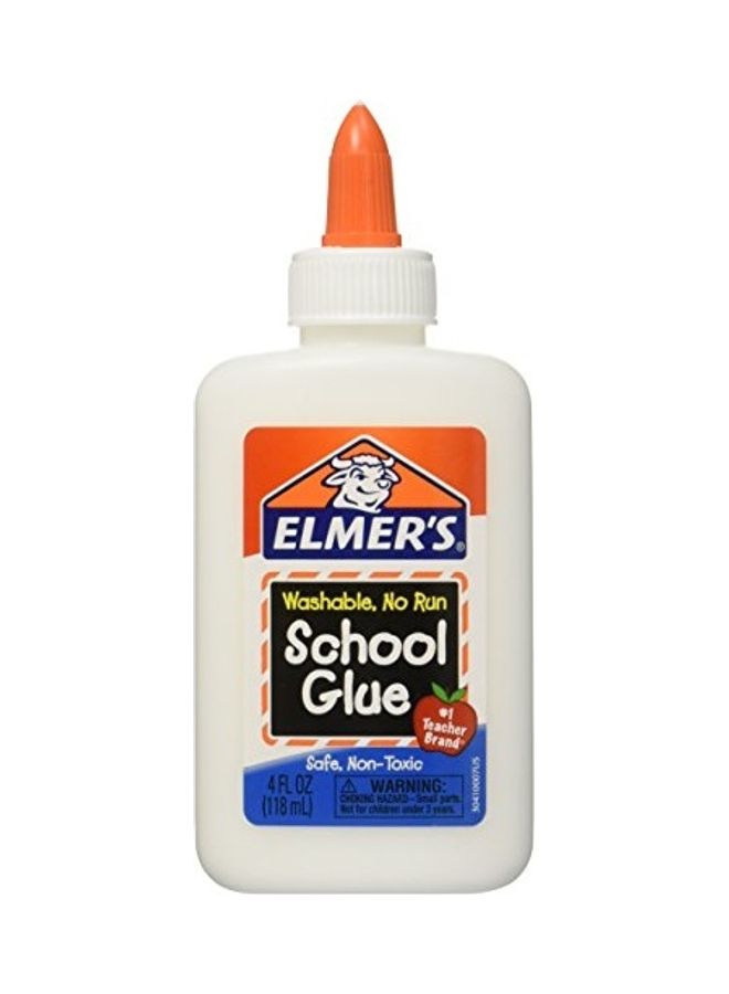 إلمرز صمغ قابل للغسل للاستعمال المدرسي من 6 قطع شفاف