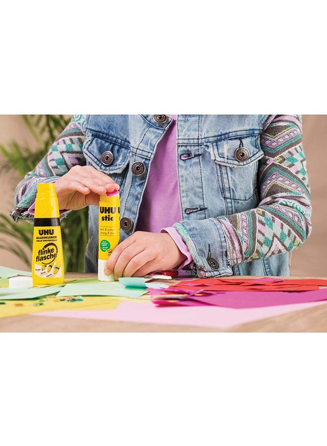 UHU 5-Piece Glue Stick Set Yellow/White/Black - Image 4