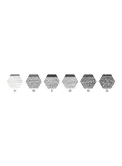 8-Piece Graphite Sketch Set ( 6 Pencil + 1 Sharpener + 1 Eraser ) Grey/White/Black - v1617087749/N32447636A_5