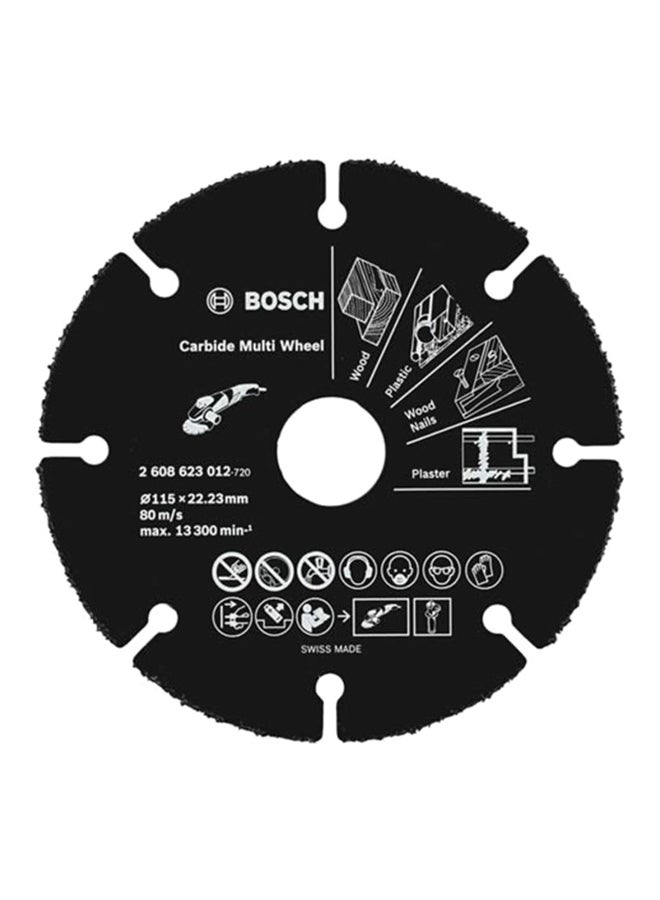 BOSCH Carbide Multiwheel Cutting Disc Black 115mm - Image 1