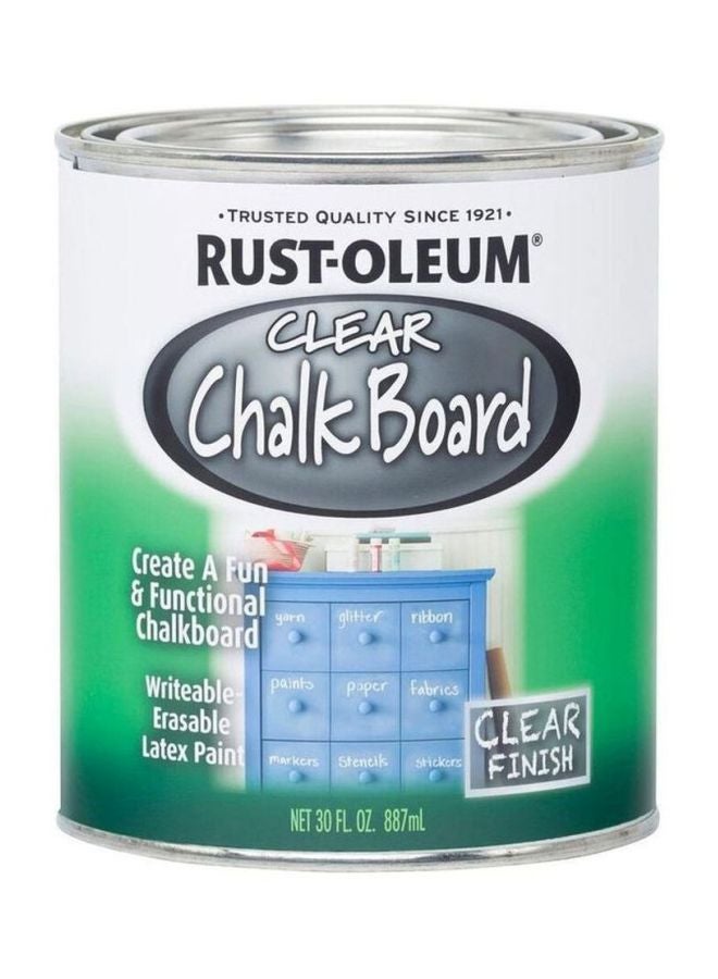 RUST-OLEUM Clear Chalk Board Blue 887ml  - Image 1