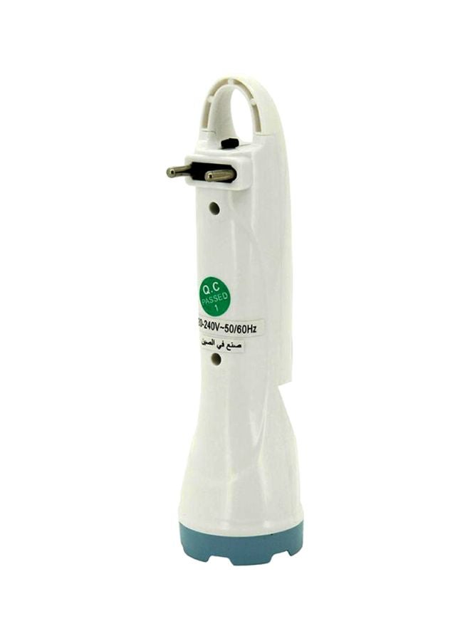 Stylish And Elegant Hyper Bright Portable Rechargeable LED Torch White/Blue 25cm