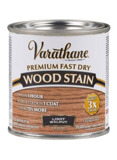 RUST-OLEUM Premium Oil Based Fast Dry Wood Stain Light Walnut 237ml  - Image 1