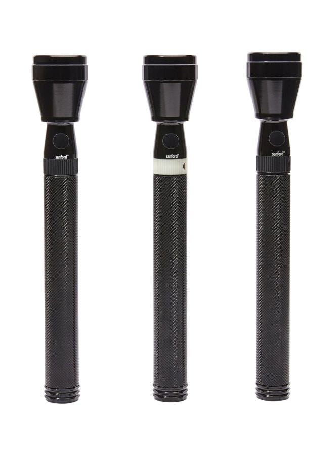 Sanford - 3-Piece Rechargeable LED Search Light Set Black - Image 1