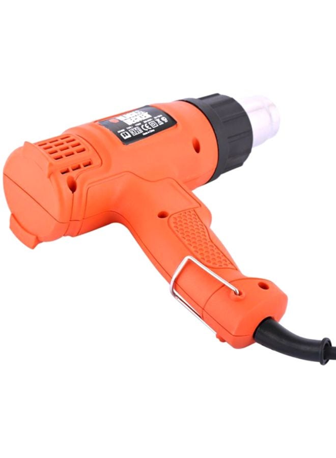 BLACK+DECKER - 1750W Corded 2 Mode Heat Gun for Stripping Paint, Varnishes & Adhesives, Orange/Black - KX1650-B5, Orange/Black 19x10x7cm - Image 1