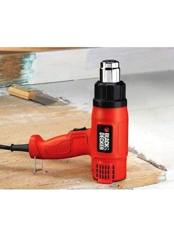 BLACK+DECKER - 1750W Corded 2 Mode Heat Gun for Stripping Paint, Varnishes & Adhesives, Orange/Black - KX1650-B5, Orange/Black 19x10x7cm - Image 1