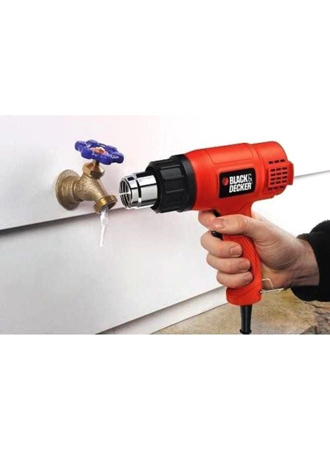 BLACK+DECKER - 1750W Corded 2 Mode Heat Gun for Stripping Paint, Varnishes & Adhesives, Orange/Black - KX1650-B5, Orange/Black 19x10x7cm - Image 1