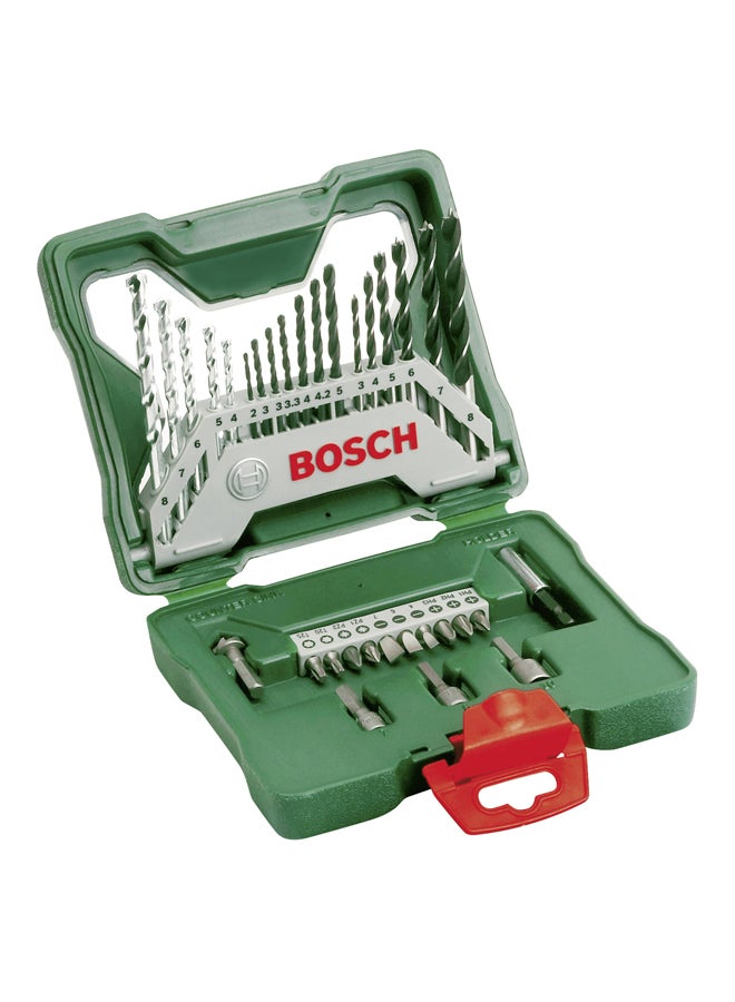 BOSCH 33-Piece X-Line Drill Bit Set Silver 172x44ml - Image 1