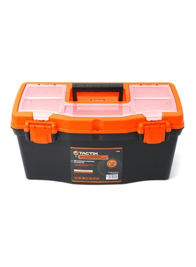 تاكتيكس - صندوق أدوات من البلاستيك طراز TTX-320100A أسود /برتقالي. - Image 1
