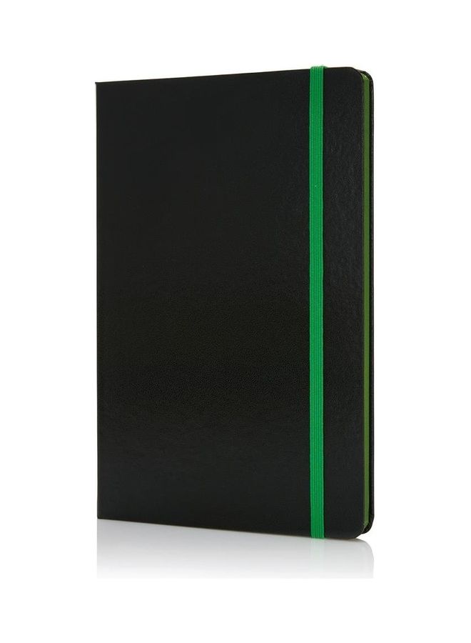 SANTHOME Pack Of 10 Classic Lined Notebook Black/Green  - Image 1