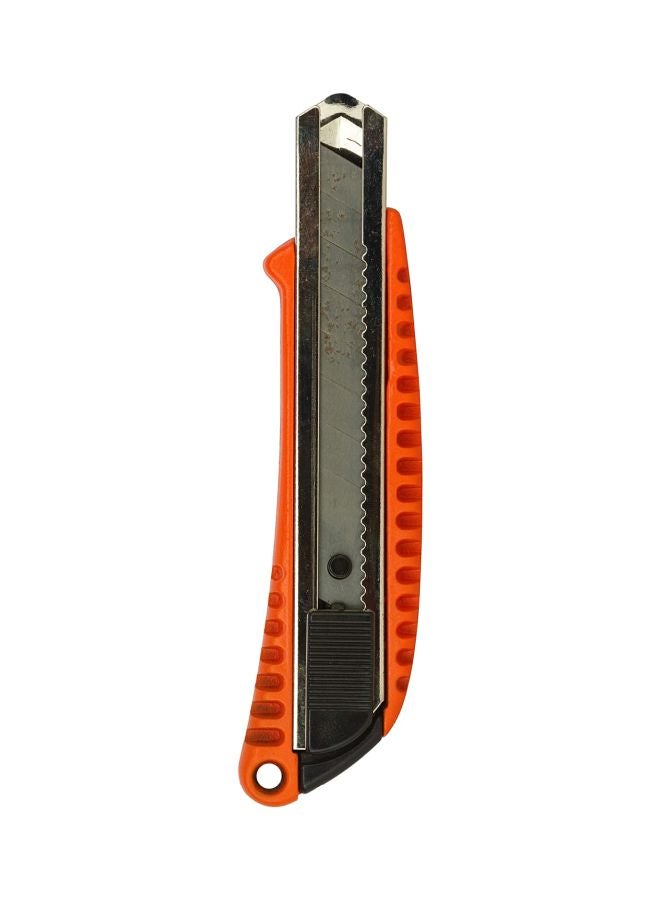BLACK+DECKER Auto Lock Snap Off Knife Silver/Black/Orange 18mm  - Image 1