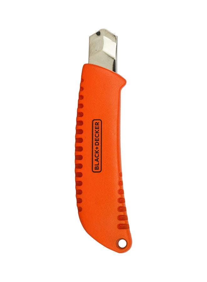 BLACK+DECKER Auto Lock Snap Off Knife Silver/Black/Orange 18mm  - Image 2