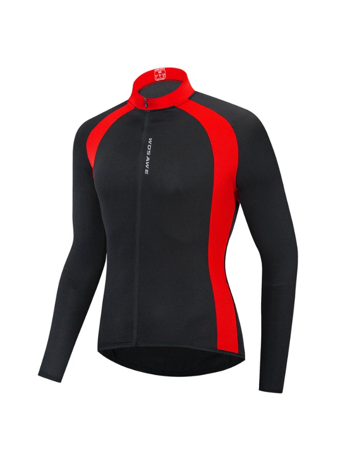 Quick Dry Fitness Cycling Jersey Black/Red 