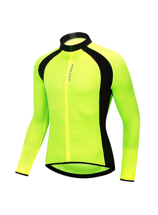 Quick Dry Fitness Cycling Jersey Green/Black  - Image 1