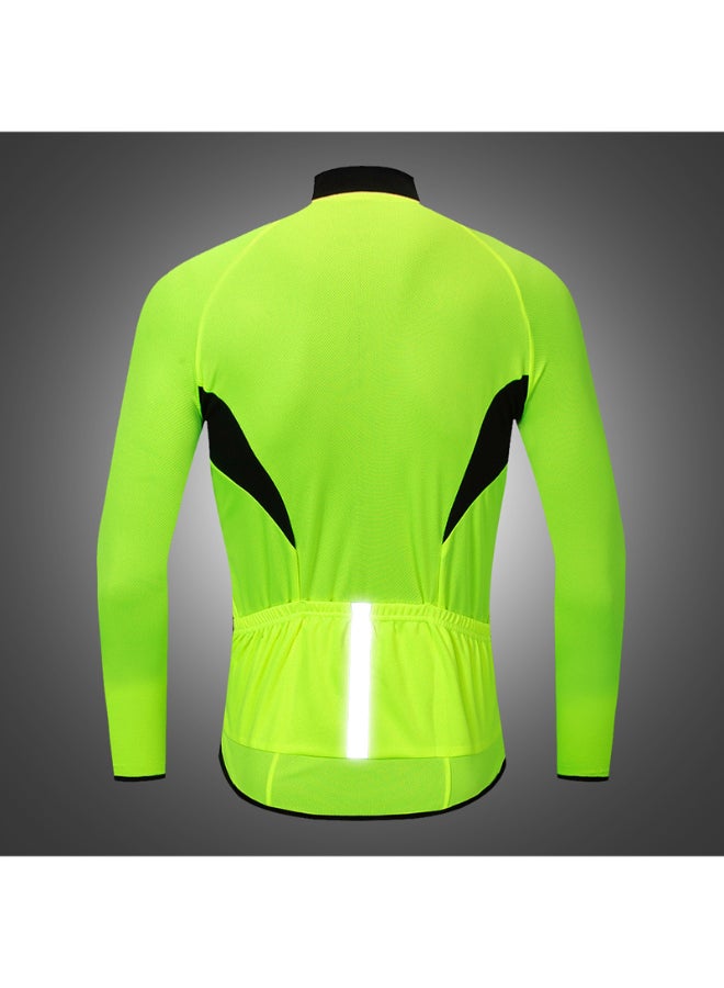 Quick Dry Fitness Cycling Jersey Green/Black  - Image 2
