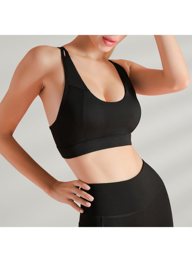 Quick-Dry Sports Bra Black  - Image 1