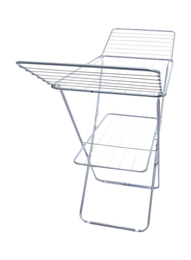 Royalford - Silver Coated Cloth Dryer With Attached Cloth Rack Silver - Image 1