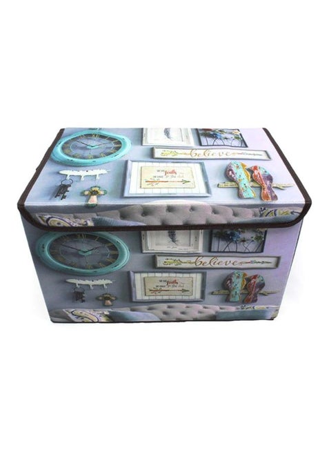 Non-Woven Foldable Storage Box Multicolour 38x24x24cm