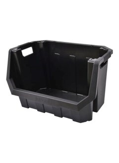 Tactix Tactix Multi Combination HD Bin - Wall-Mountable with Large Storage Capacity and Open Front Design for Easy Access, Ideal for Organizing Tools in Garage, Basement or Workshop- 320624 Black 