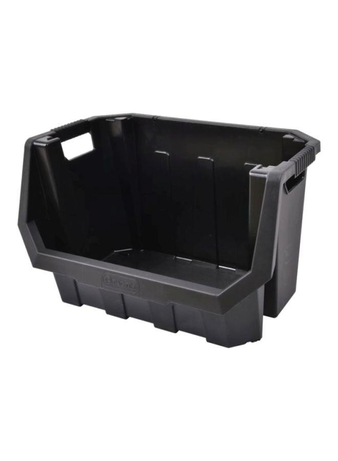 Tactix - Tactix Multi Combination HD Bin - Wall-Mountable with Large Storage Capacity and Open Front Design for Easy Access, Ideal for Organizing Tools in Garage, Basement or Workshop- 320624 Black - Image 1