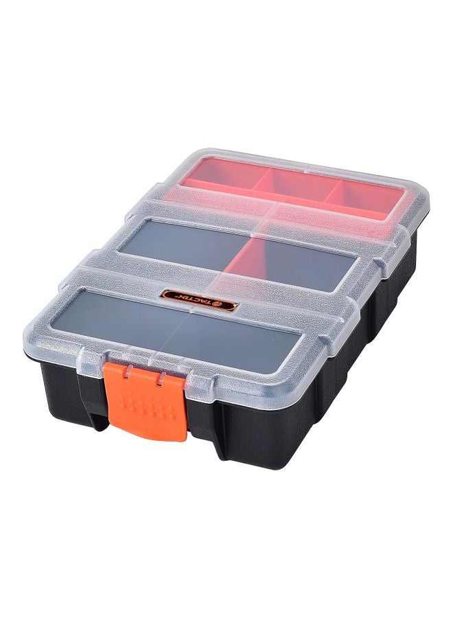 Hardware & Parts Organizers, 4 Piece Set Toolbox, Compartment Small Parts Organizer, Versatile And Durable Storage Tool Box, Removable Trays, Black/Orange- 320020 Black/Clear/Orange 23.01x29.01x18.01cm - v1617094145/N11003045A_4