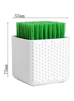 Cactus Shape Silicone Clothes Wash Brush White/Green 75x55mm - v1617094275/N20646955A_3