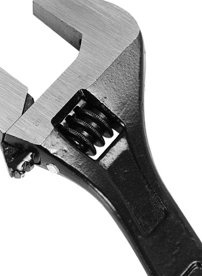 GEEPAS 8" Adjustable Wrench | High Quality CRV, Black Phosphated Finish and Comfortable Grip, Hardened and Tempered | Ideal for Gripping, Tightening, or More Black/Silver 8inch - Image 3