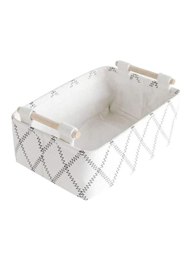 Sharpdo Folding Storage Organizer White/Black/Beige 28x17x9cm - Image 1