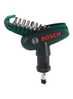 BOSCH Set of 10 Manual Screw Driver Black/Green/Silver  - Image 1