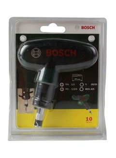BOSCH Set of 10 Manual Screw Driver Black/Green/Silver  - Image 2