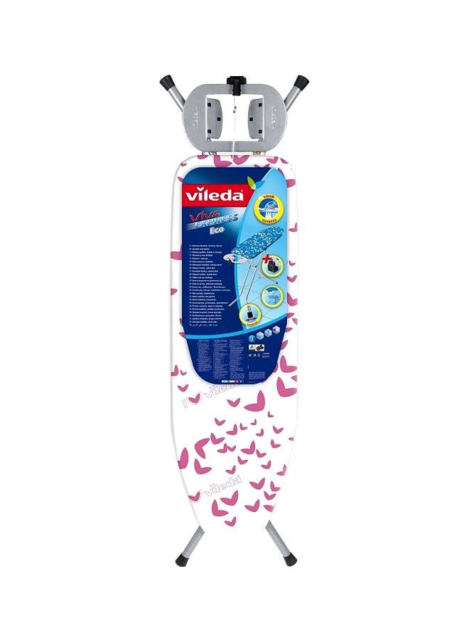 Vileda - Viva Express Basic Ironing Board White/Pink 8.8 x 45.5 x 158.5cm - Image 1