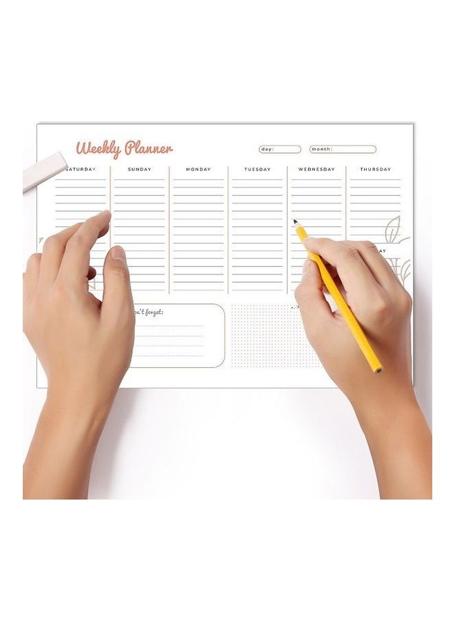 Yassin - To Do Weekly Planner - A4 - 52 Sheets Multicolour - Image 1