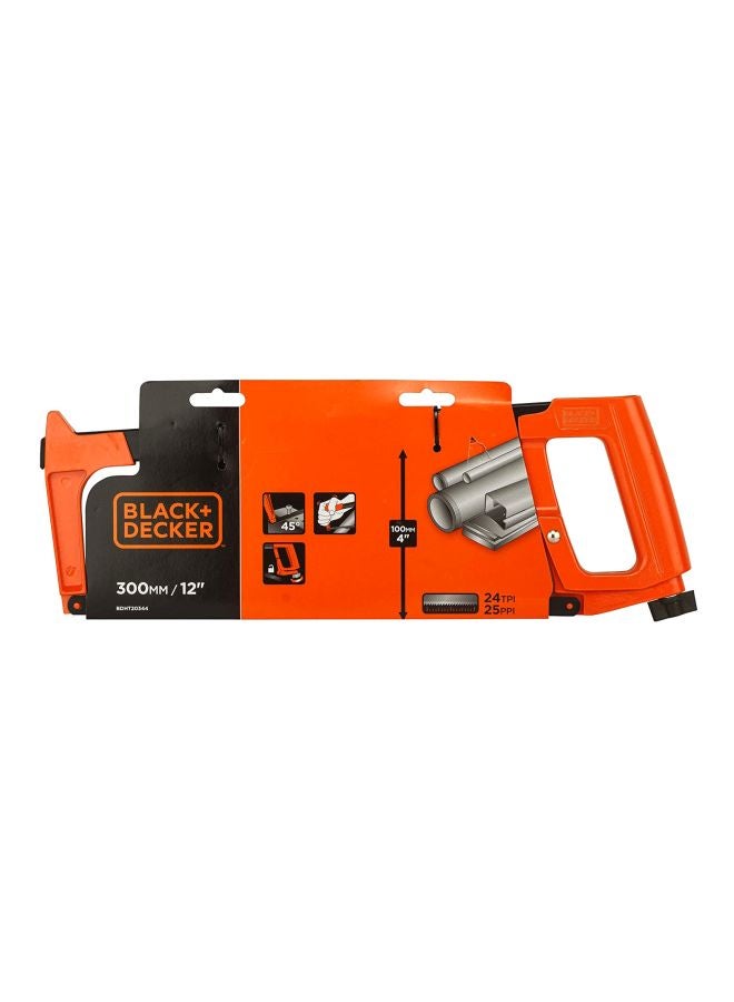 BLACK+DECKER Sharp Blade Hacksaw Black/Orange 300x12.5mm  - Image 2