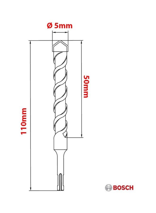 BOSCH SDS Plus 1 Heavy Duty Hammer Drill Bit Silver 18mm - Image 2