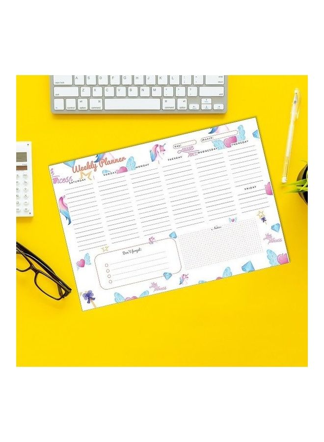 Yassin To Do Weekly Planner - A4 - 52 Sheets Multicolour  - Image 4