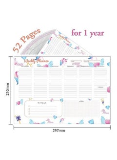 Yassin To Do Weekly Planner - A4 - 52 Sheets Multicolour  - Image 5