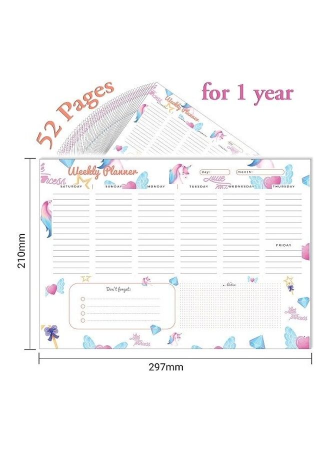 Yassin To Do Weekly Planner - A4 - 52 Sheets Multicolour  - Image 5