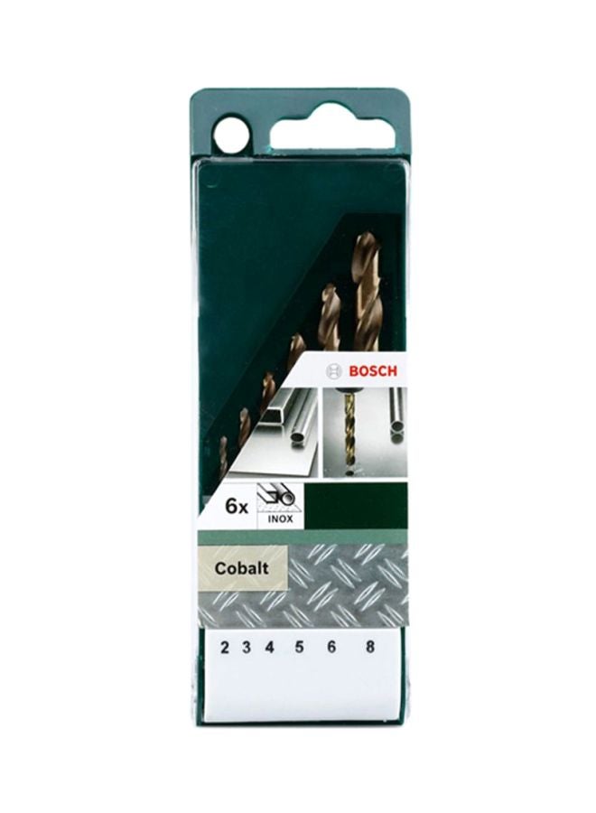 BOSCH 6-Piece Drill Bit Set Silver