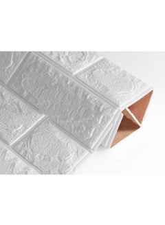 Cool Baby 5-Piece 3D Waterproof Brick Wall Stickers White 70x77cm  - Image 3