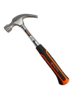 Tactix 450G (16 Oz) Claw Hammer With Non-Slip Bi-Material Soft Grip Handle, Smooth Face And Forged Hammerhead, Curved Claw Hammer For Carpentry And General Purpose- 221073 Black/Orange 