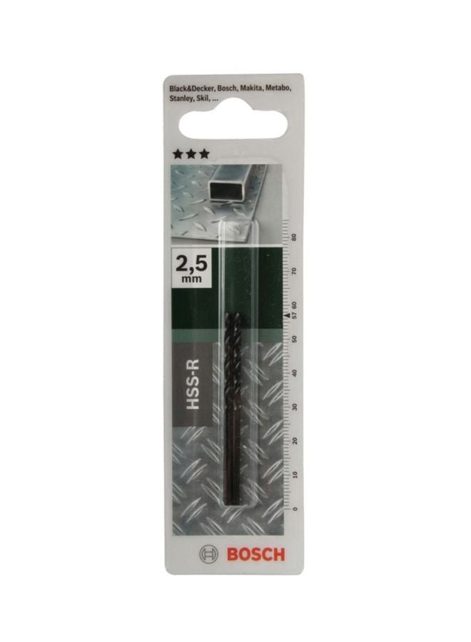 BOSCH HSS-R Drill Bit With Chisel Edge Black