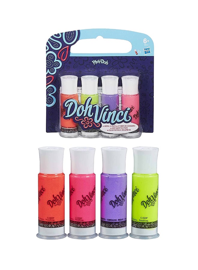 Play-Doh - Pack Of 4 DohVinci Deco Pop - Image 1
