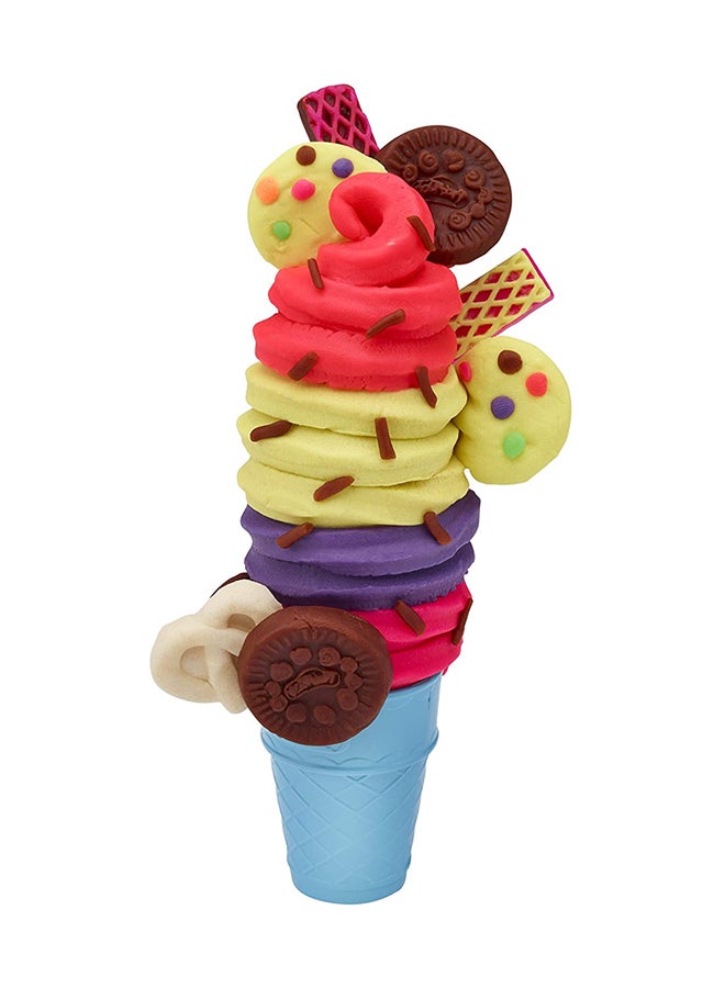 Play-Doh - Play-Doh Kitchen Creations Swirl Ice Cream Maker Dough Set - Image 1