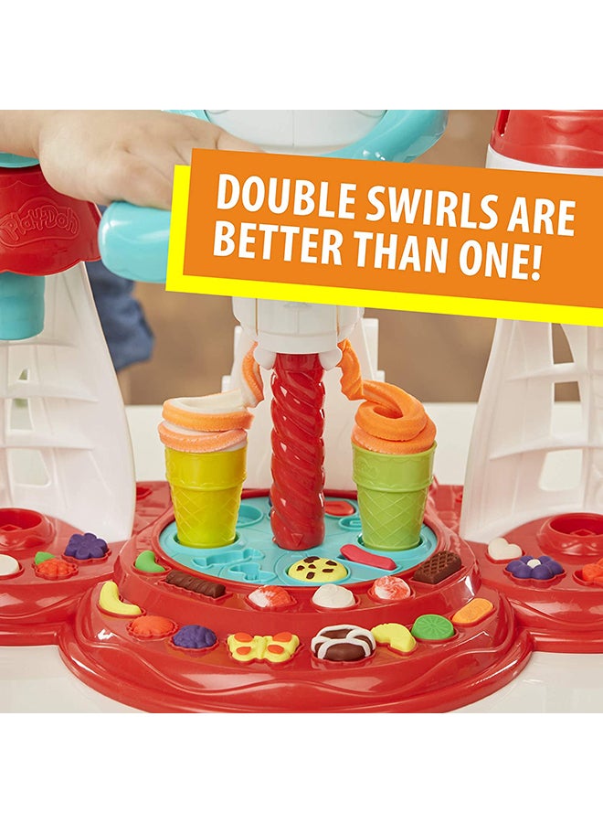 Play-Doh - Play-Doh Kitchen Creations Swirl Ice Cream Maker Dough Set - Image 1