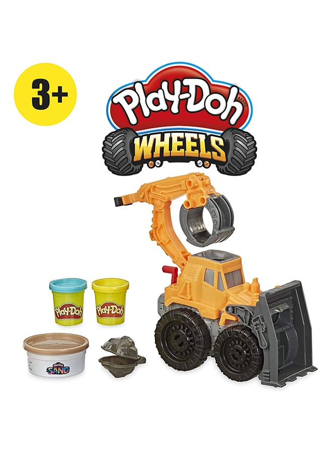 Play-Doh - Wheels Front Loader Toy Truck For Kids With Non-Toxic Play-Doh Sand Compound And Classic Play-Doh Compound In 2 Colors, Ages 3 And Up 10.7x33x38.1cm - Image 1