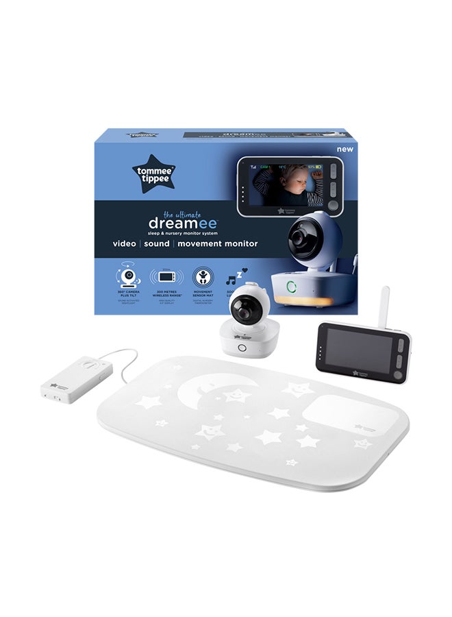 tommee tippee - Dreamer Digital Video Monitor System With Movement Sensor Mat, White - 23820TW - Image 1