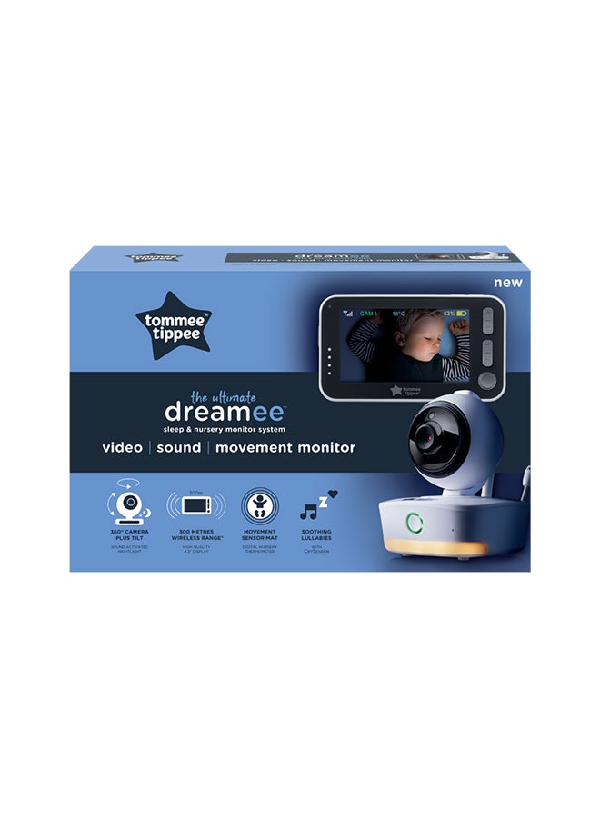 tommee tippee - Dreamer Digital Video Monitor System With Movement Sensor Mat, White - 23820TW - Image 1
