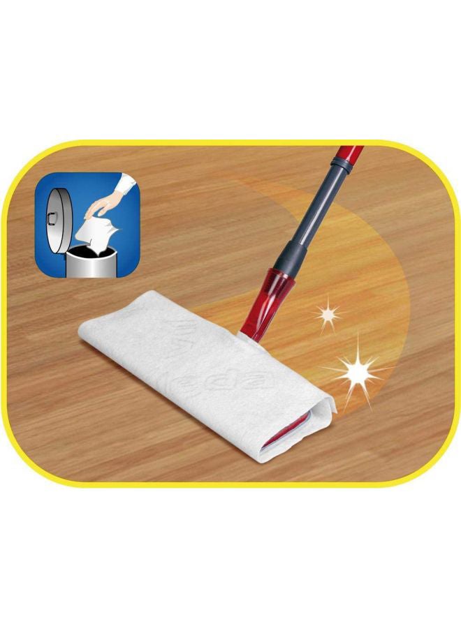 Vileda - Pack Of 4 Attractive Plus Dust Mops Red/White 130cm - Image 1