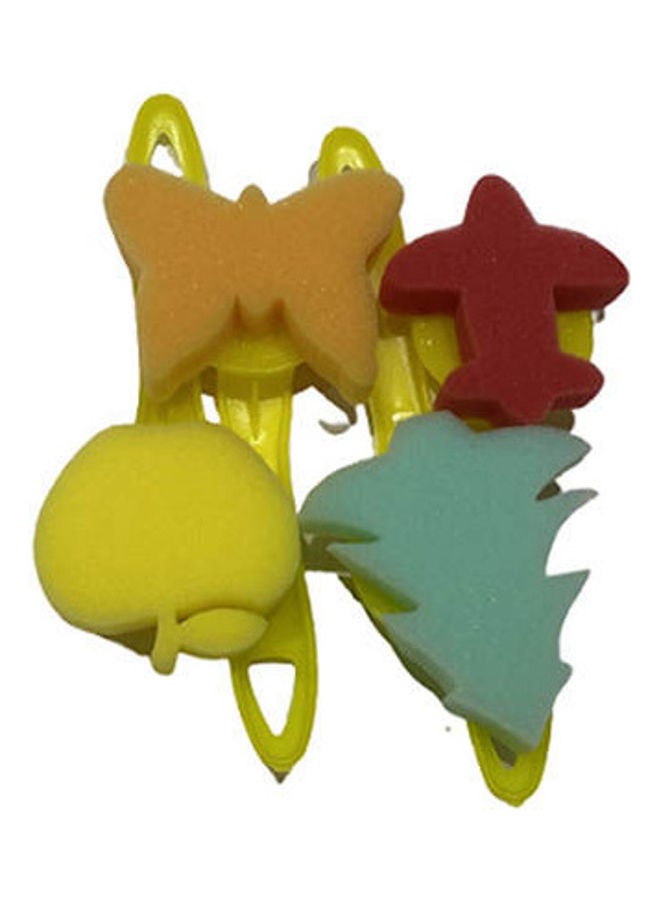 ​​Pack of 4 Different Shapes Sponge Black