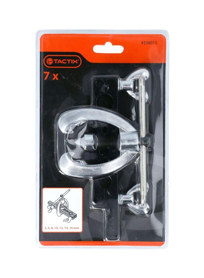 Tactix 7 Piece Professional Flaring Tool Set Silver/Black
